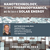 Nanotechnology, the Laws of Thermodynamics, and the Future of Solar Energy