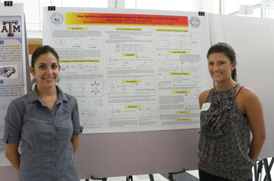 Elizabeth White presents her poster.